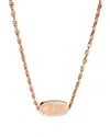 HERMES HERMÈS CHAINE D'ANCRE VERSO NECKLACE IN 18K ROSE GOLD 0.88 CTW