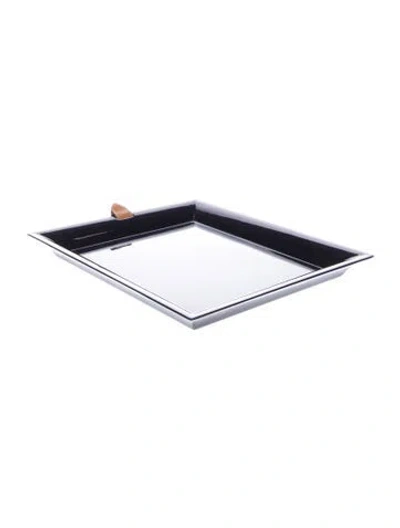 Pre-owned Hermes Chamonix Chakor Gm Tray In Black
