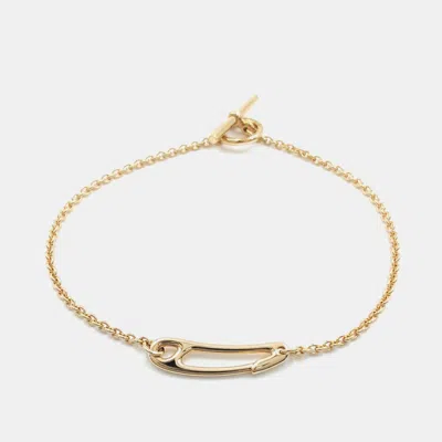 Pre-owned Hermes Chandal Mini 18k Rose Gold Punk Bracelet