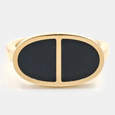 Pre-owned Hermes Hermès Chandal Verso Ring Eu 51 In Multi