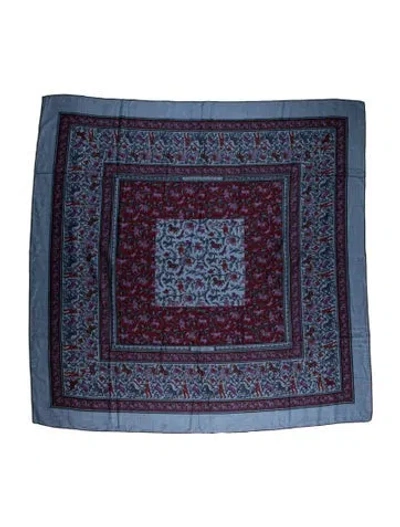 Pre-owned Hermes Chasse En Inde Silk Shawl