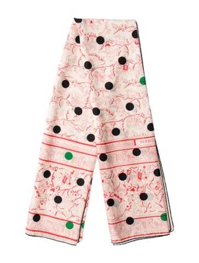 Pre-owned Hermes Chasse En Inde Silk Shawl In Multi