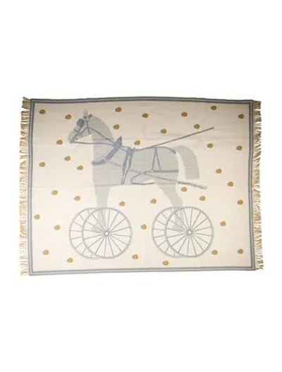 Pre-owned Hermes Cheval Cabriolet Blanket