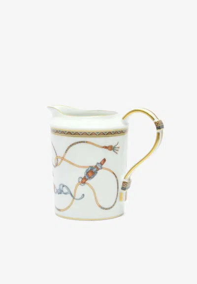 Hermes Cheval D'orient Creamer In White