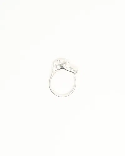 Pre-owned Hermes Hermès Cheval Horse Silver Ring
