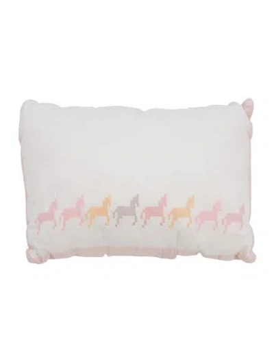 Pre-owned Hermes Cheval Pixel Throw Pillow In Multi