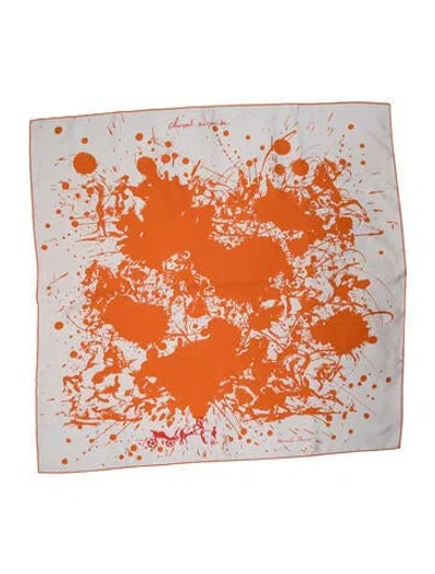 Pre-owned Hermes Cheval Surprise Double Face Silk Scarf W/ Tags In Gray
