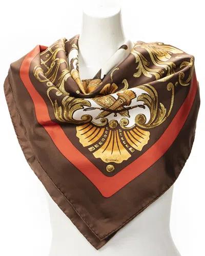 Pre-owned Hermes Hermès Cheval Turc By Christiane Vauzelles Scarf (authentic Pre-loved)