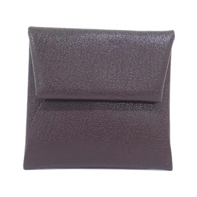 Pre-owned Hermes Chevre Leather Coin Purse/coin Case ()