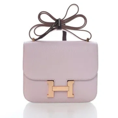 Pre-owned Hermes Chevre Mysore Goatskin Constance 18 2023 In Pink