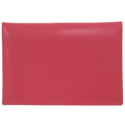 Pre-owned Hermes Chevre Myzore Leather Coin Purse/coin Case ()