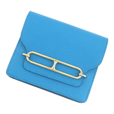 Pre-owned Hermes Chevre Myzore Leather Coin Purse/coin Case ()