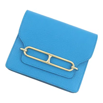 Pre-owned Hermes Chevre Myzore Leather Coin Purse/coin Case ()