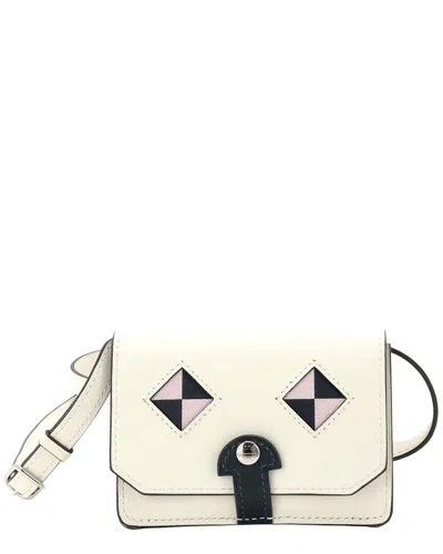 Pre-owned Hermes Hermès Chien Card Holder With Strap Swift And Chevre Mysore (authentic Pre-  Loved)