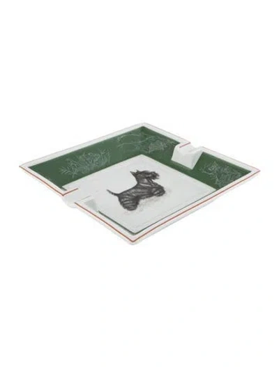 Pre-owned Hermes Chiens Courants Et Chiens D'arrêt Ashtray In Multi