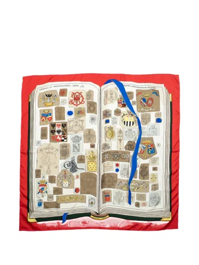 Pre-owned Hermes Chiffres Scarf In Neutral