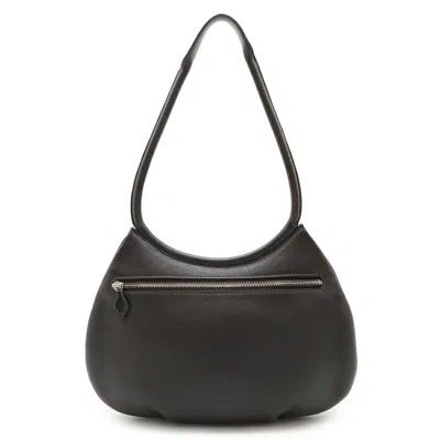 Pre-owned Hermes Chocolat Dark Brown Togo Leather Shoulder Bag Tote Bag ()