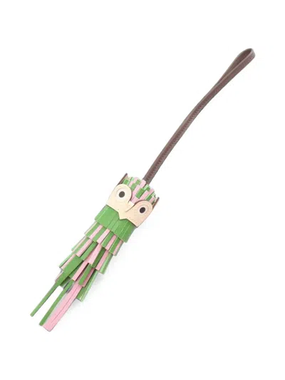 Pre-owned Hermes Chouette Veil Yucca Bag Charm In Green