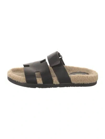 Pre-owned Hermes Chypre H Logo Slides