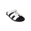 Hermes Chypre Sandal Blanc In 38