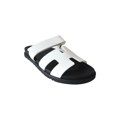 Hermes Chypre Sandal Blanc In 38
