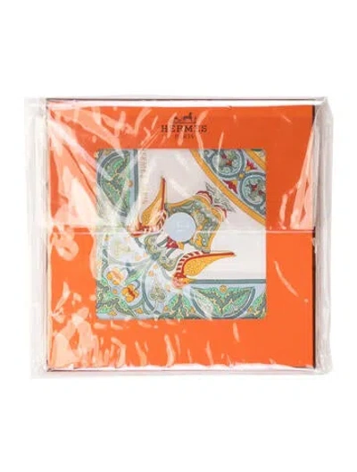 Pre-owned Hermes Ciels Byzantins Jacquard Silk Scarf In Multi