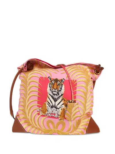 Pre-owned Hermes City Crossbody Bag In Pink