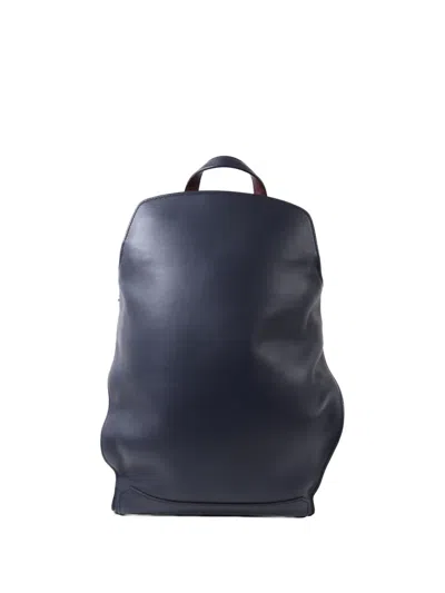 Pre-owned Hermes Cityback Backpack In Blue