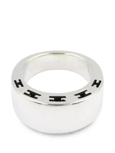 Pre-owned Hermes Clarte H Ring In Silver
