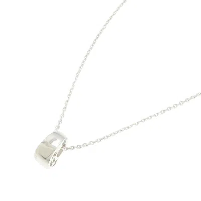 Pre-owned Hermes Clarté Necklace Jewelry () In Silver