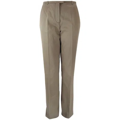 Pre-owned Hermes Classic Cotton Khaki Pants Slacks In Gray