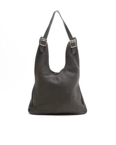 Pre-owned Hermes Hermès Clemence Massai Pm Bag In Black