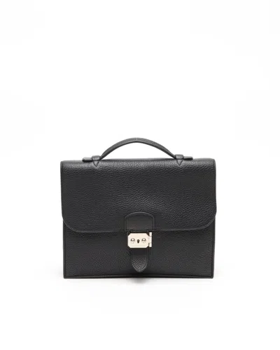 Pre-owned Hermes Hermès Clemence Sac À Dépêches 27 Business Bag