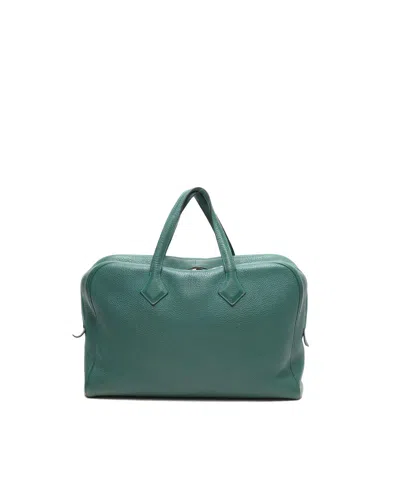 Hermes Hermès Clemence Victoria Ii 40 Bag In Green