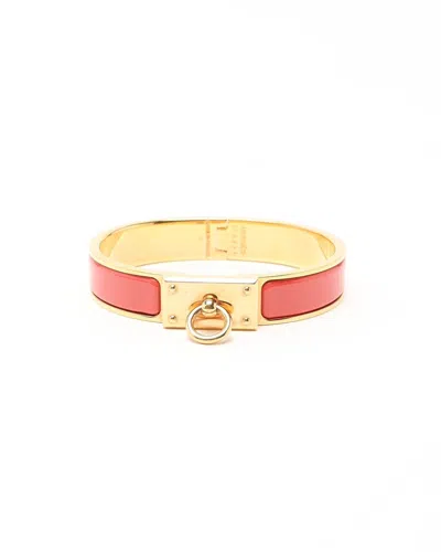 Hermes Hermès Clic Anneau Bracelet In Pink