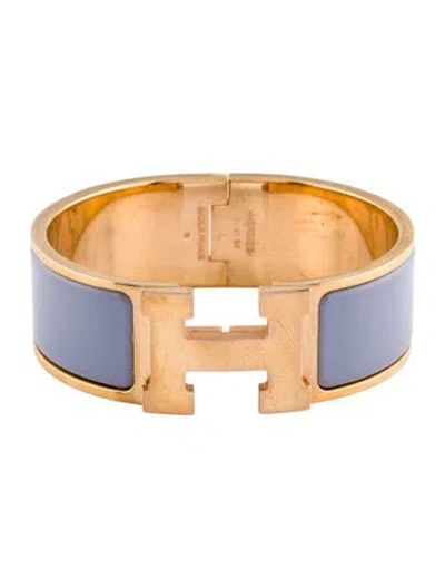 Pre-owned Hermes Clic Clac H Bracelet, 6.25" In Multi