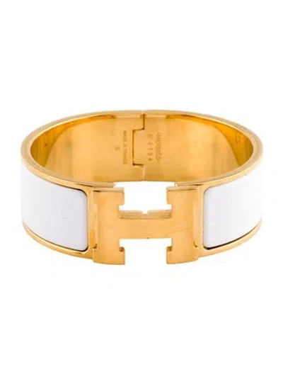 Pre-owned Hermes Clic Clac H Bracelet, 6.25" In Multi