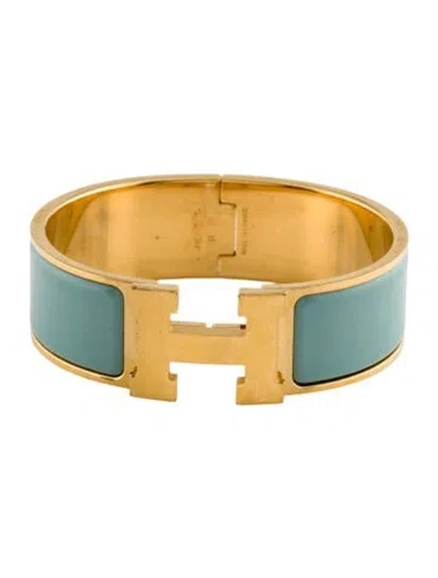 Pre-owned Hermes Clic Clac H Bracelet, 6.5" In Multi