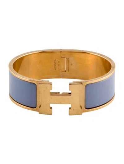 Pre-owned Hermes Clic Clac H Bracelet, 6.5" In Multi