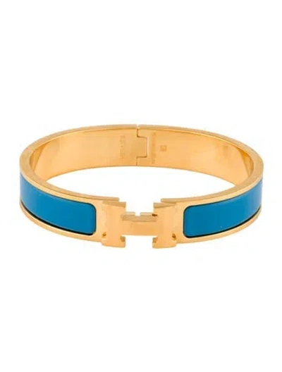 Pre-owned Hermes Clic Clac H Bracelet, 6.5" In Multi