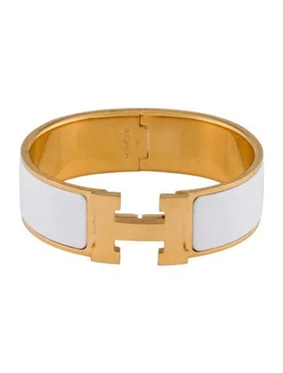 Pre-owned Hermes Clic Clac H Bracelet, 6.75" In Multi