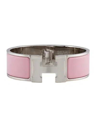 Pre-owned Hermes Clic Clac H Bracelet, 6.75" In Multi