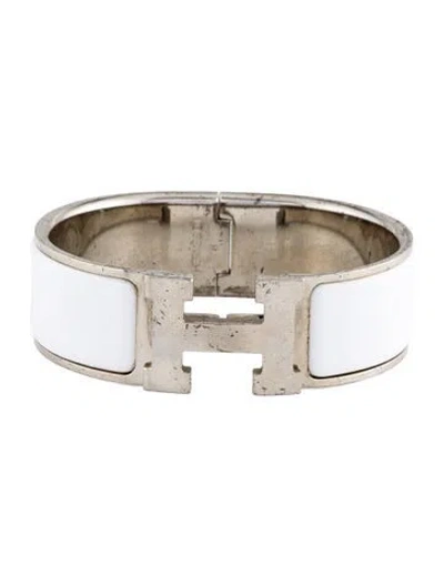 Pre-owned Hermes Clic Clac H Bracelet, 6.75" In Multi