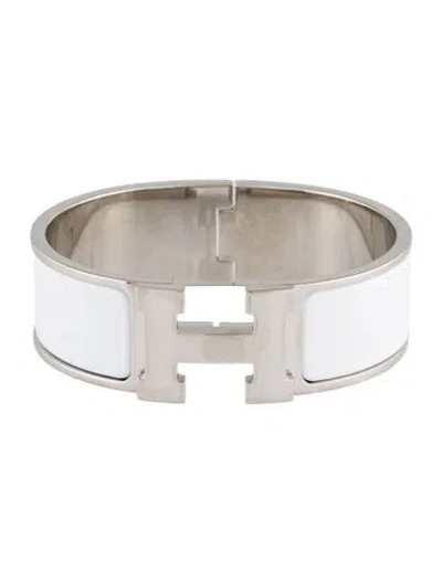 Pre-owned Hermes Clic Clac H Bracelet, 6.75" In Multi