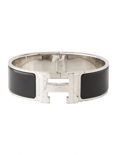 Pre-owned Hermes Clic Clac H Bracelet, 7" In Multi