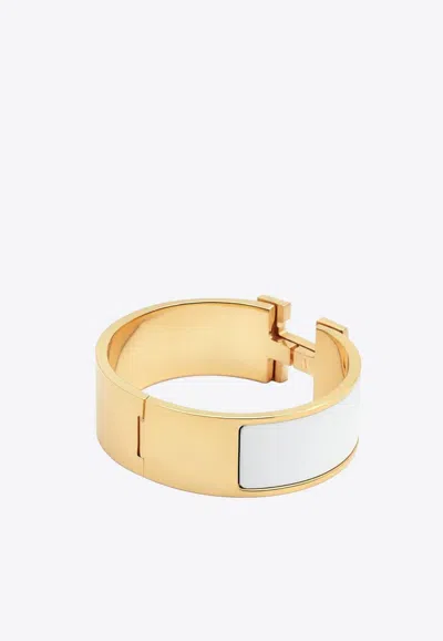 Hermes Clic Clac H Bracelet In Transparent