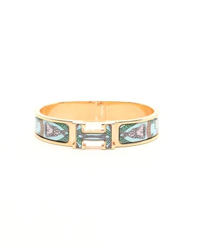 Pre-owned Hermes Hermès Clic H Bangle In Multi