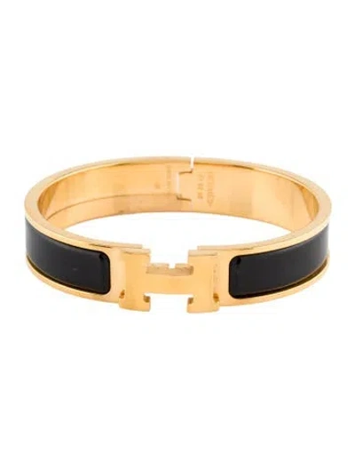 Pre-owned Hermes Clic H Bracelet, 6" In Multi