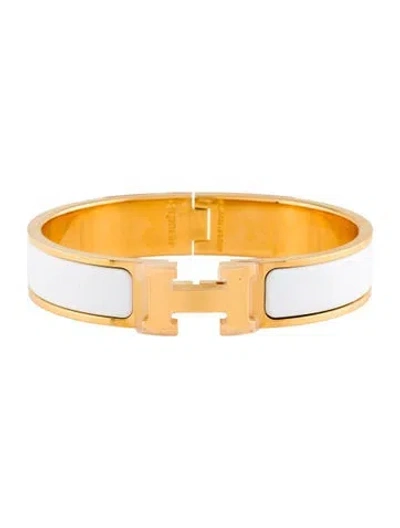 Pre-owned Hermes Clic H Bracelet, 6" In Multi