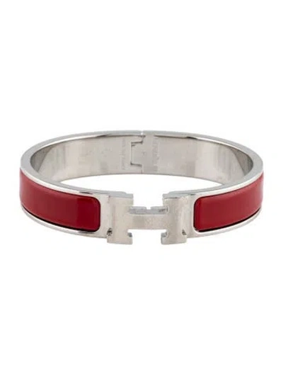 Pre-owned Hermes Clic H Bracelet, 6.25" In Multi